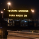 Motorway sign warning of Tsunami, in Wellington, Monday, Nov. 14, 2016, after a major earthquake struck New Zealand's south Island early Monday. A powerful earthquake struck in a mostly rural area close to the city of Christchurch but appeared to be more strongly felt in the capital, Wellington, more than 200 Km (120 miles) away.